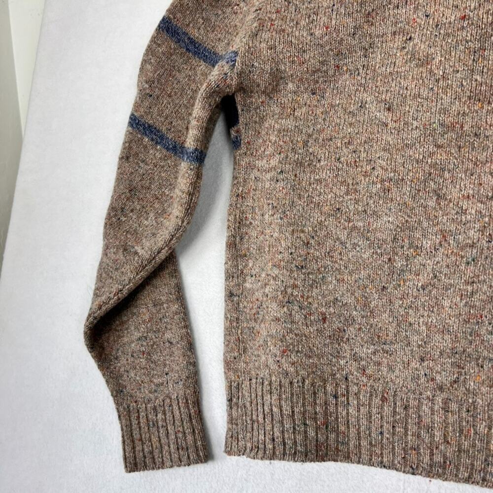 Vintage Robert Bruce Sweater Mens M Wool Red Blue Geometric Pattern Heavyweight - Picture 10 of 13